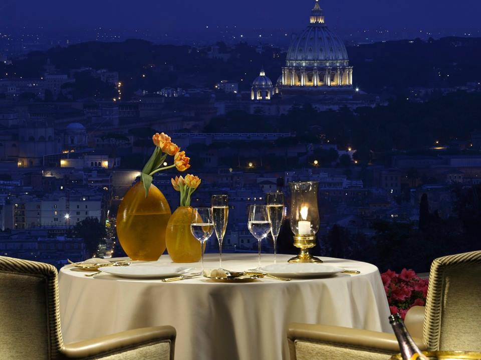 ristorante la pergola Hotel Rome Cavalieri
