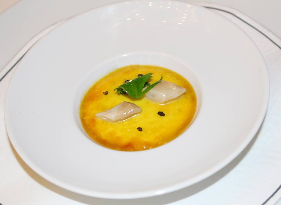 Dishes of Cracco Restaurant in Milano