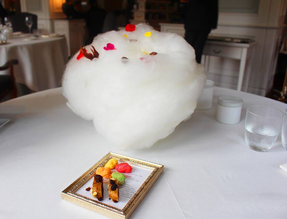 Cotton candy cloud Da Vittorio Restaurant Brusaporto